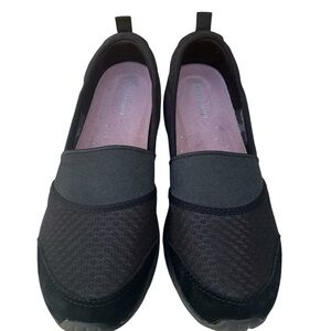 Women's Black Slip-On Shoes